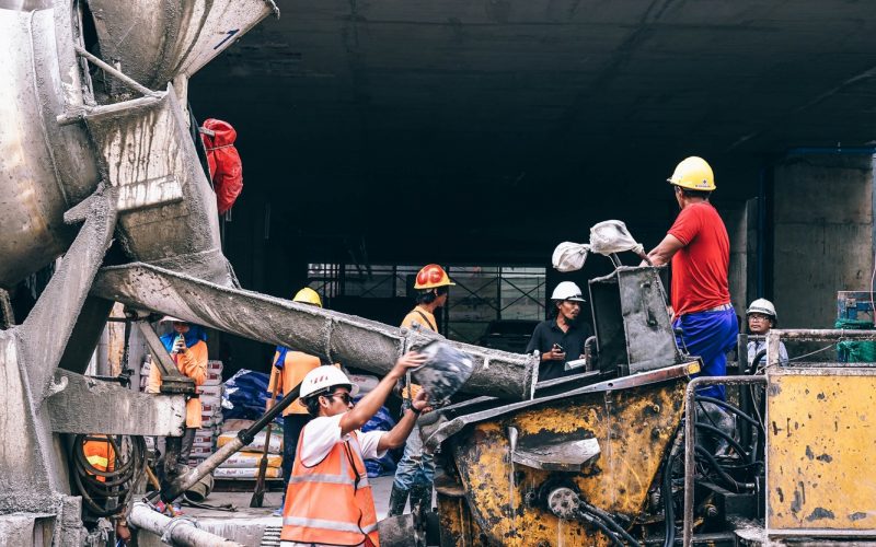 difference between concrete and cement