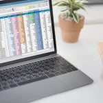 excel on laptop