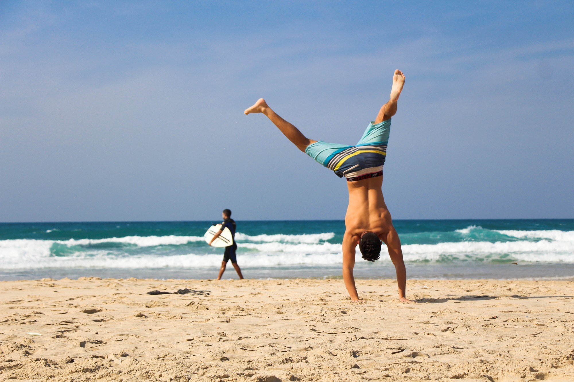 Working Out on the Beach